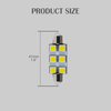 T10 36 ~ 41mm مصابيح Festoon LED LED LED INTRIOR
