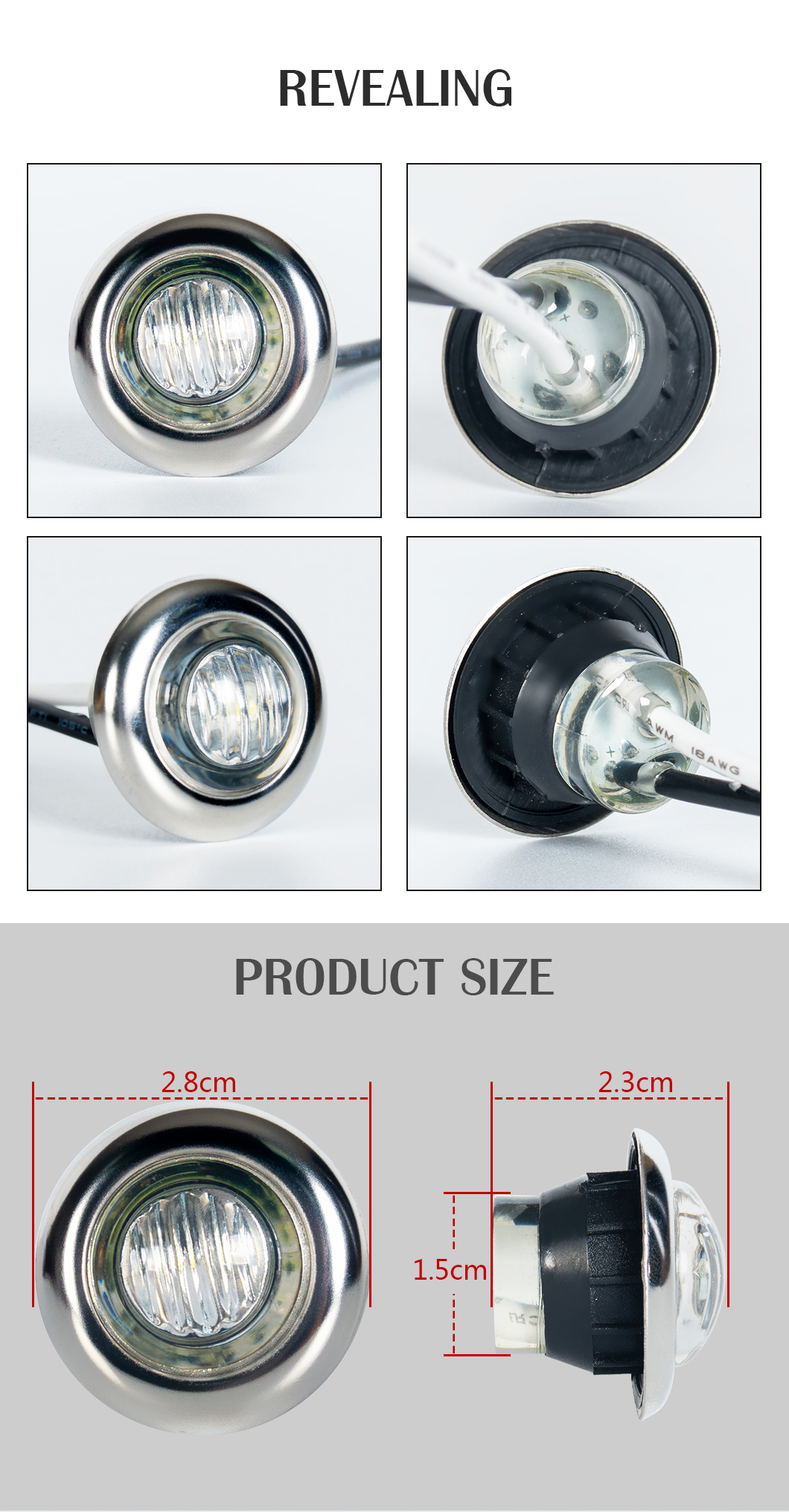 LED مصابيح Mini Marker Lights