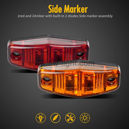 Oval | Auto | 12v | LED Marker Lights | 