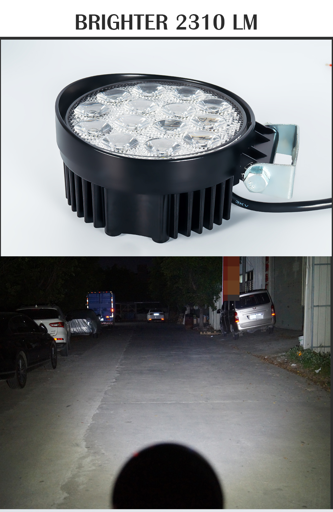 48W*2 2 LED ضوء العمل للشاحنات