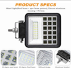 Square 48W LED LED Light for Auto