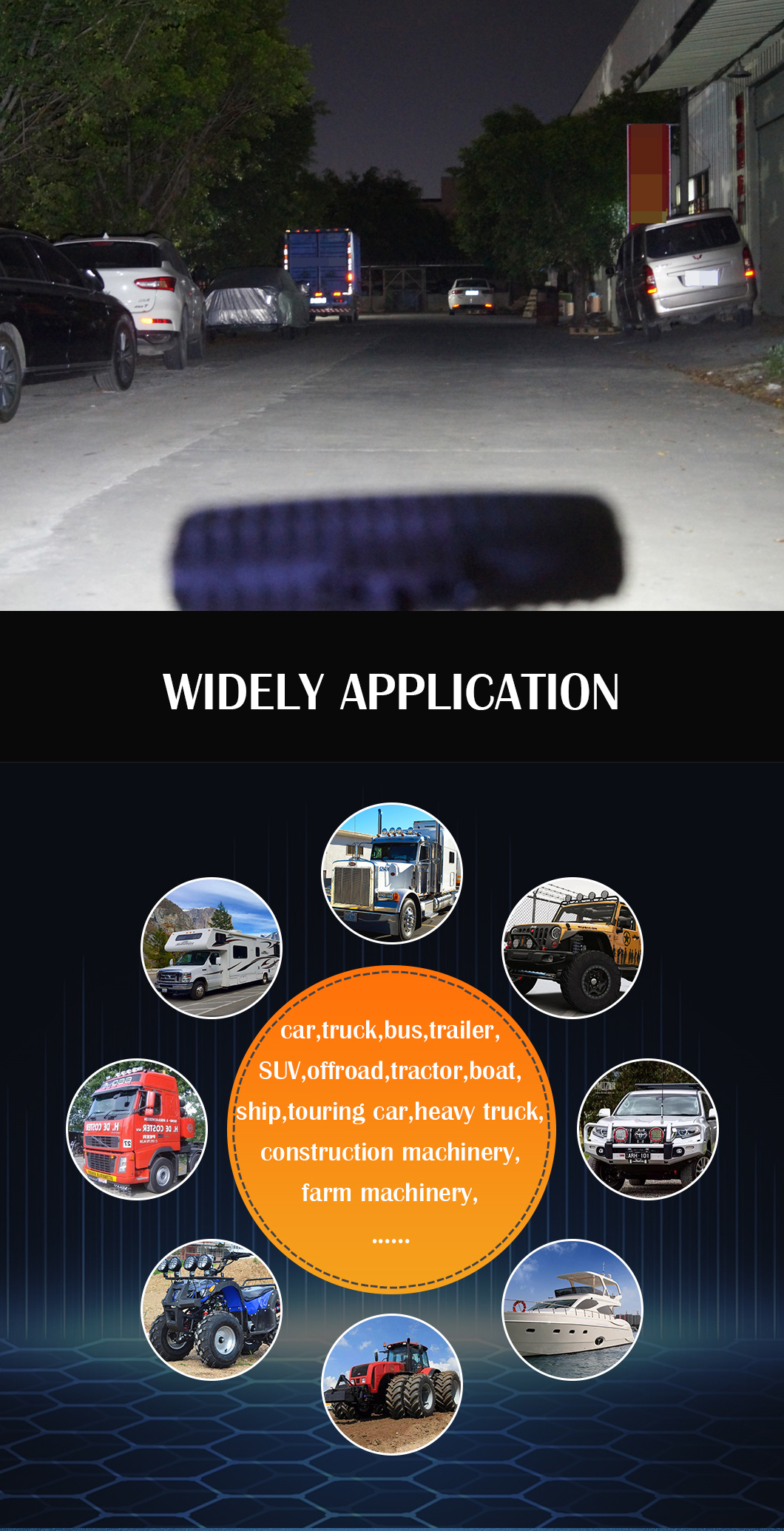 LED ضوء العمل