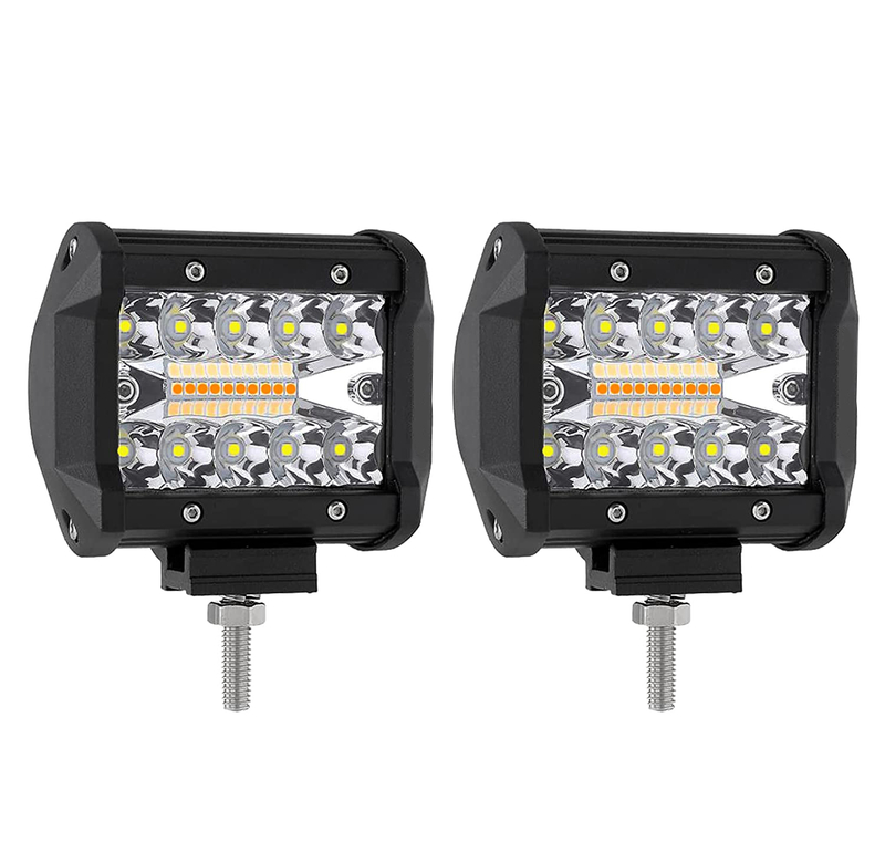 LED 4 بوصة مربع 120W ضوء العمل 