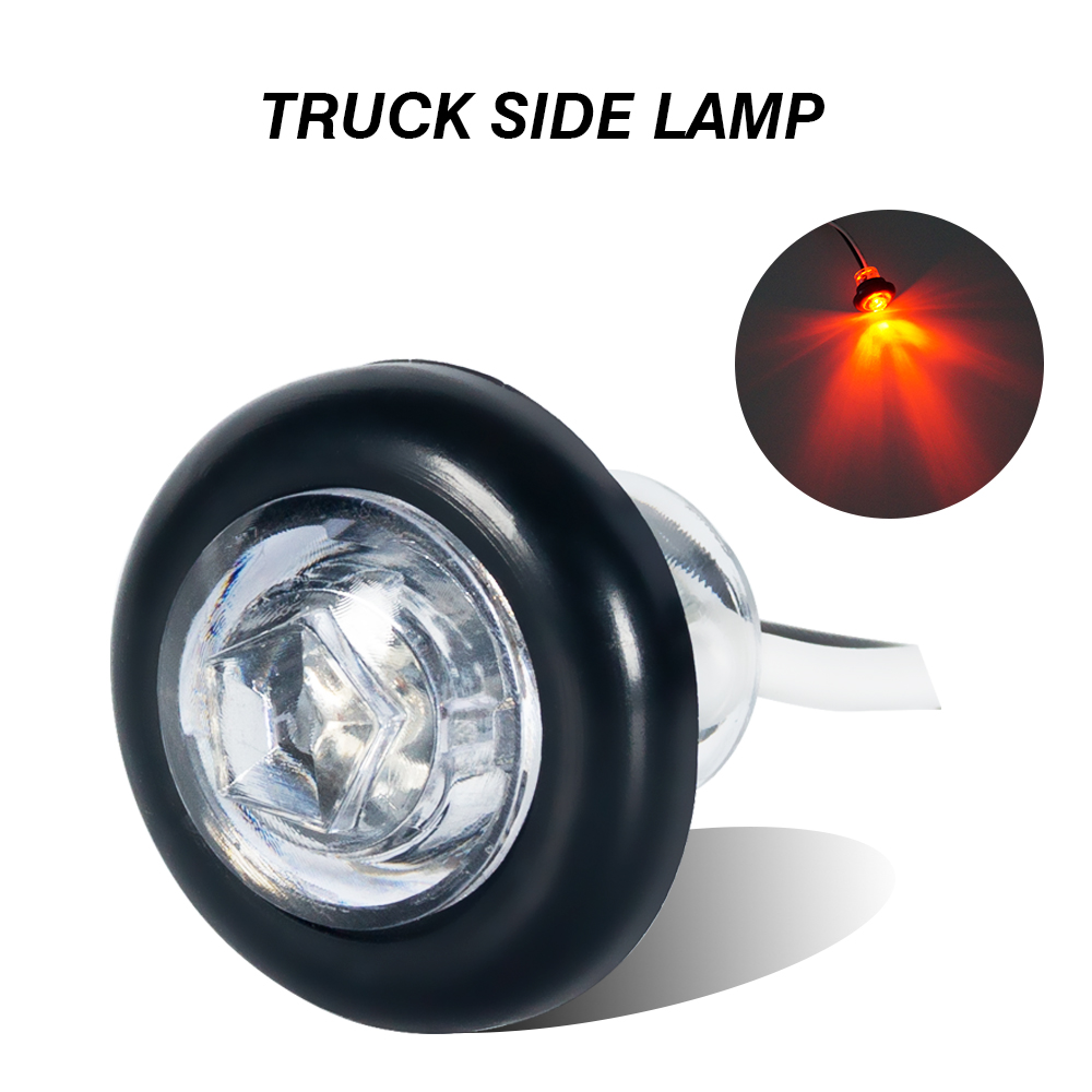 RED RED LED Side Marker Light للمقطورات