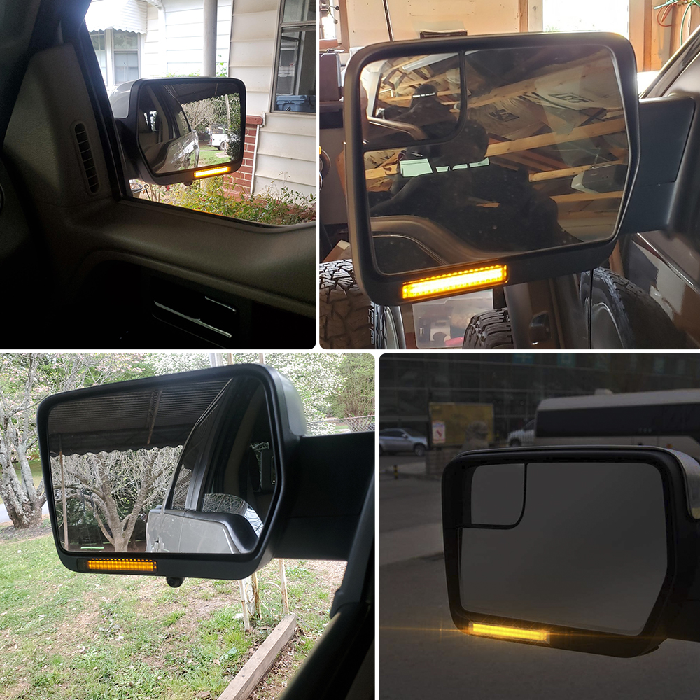 LED Signal Learview Mirror Marker Light متوافق مع Ford Raptor Expedition Lincoln