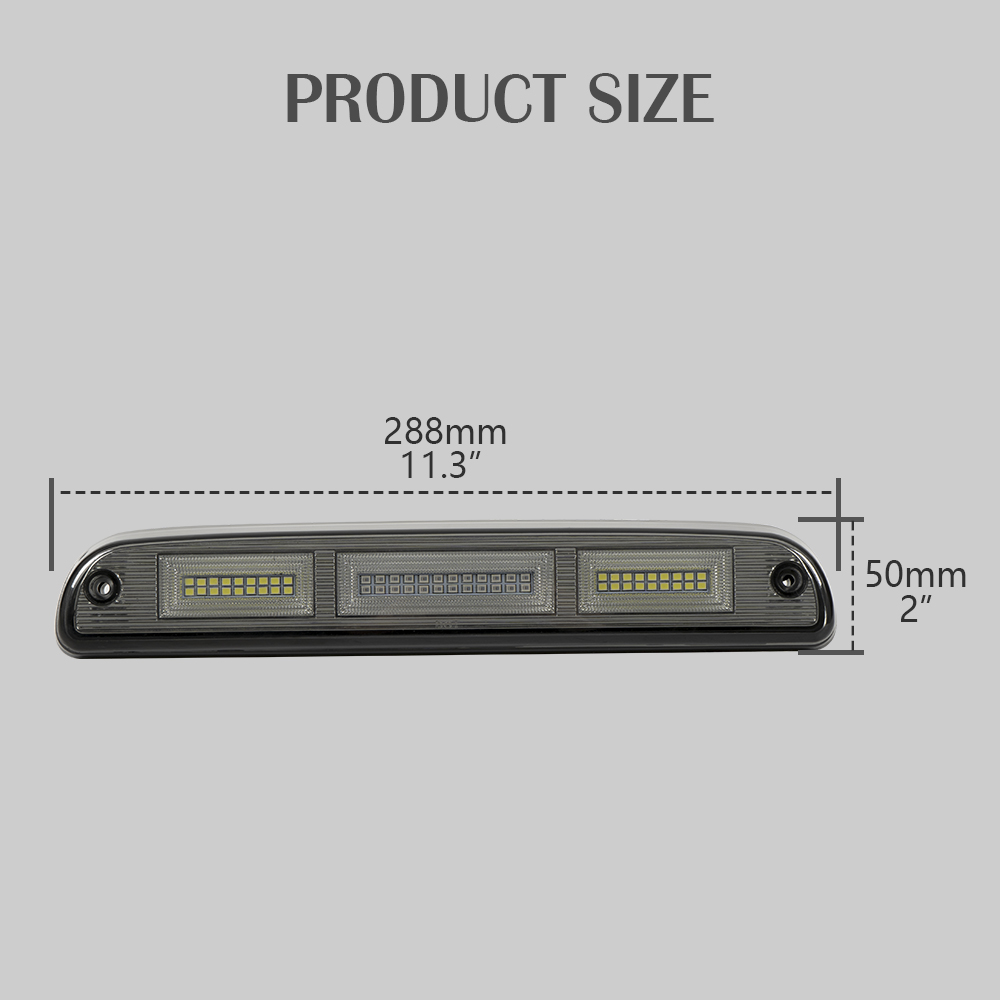 F250 مخصص LED ضوء الفرامل الثالث للشاحنة