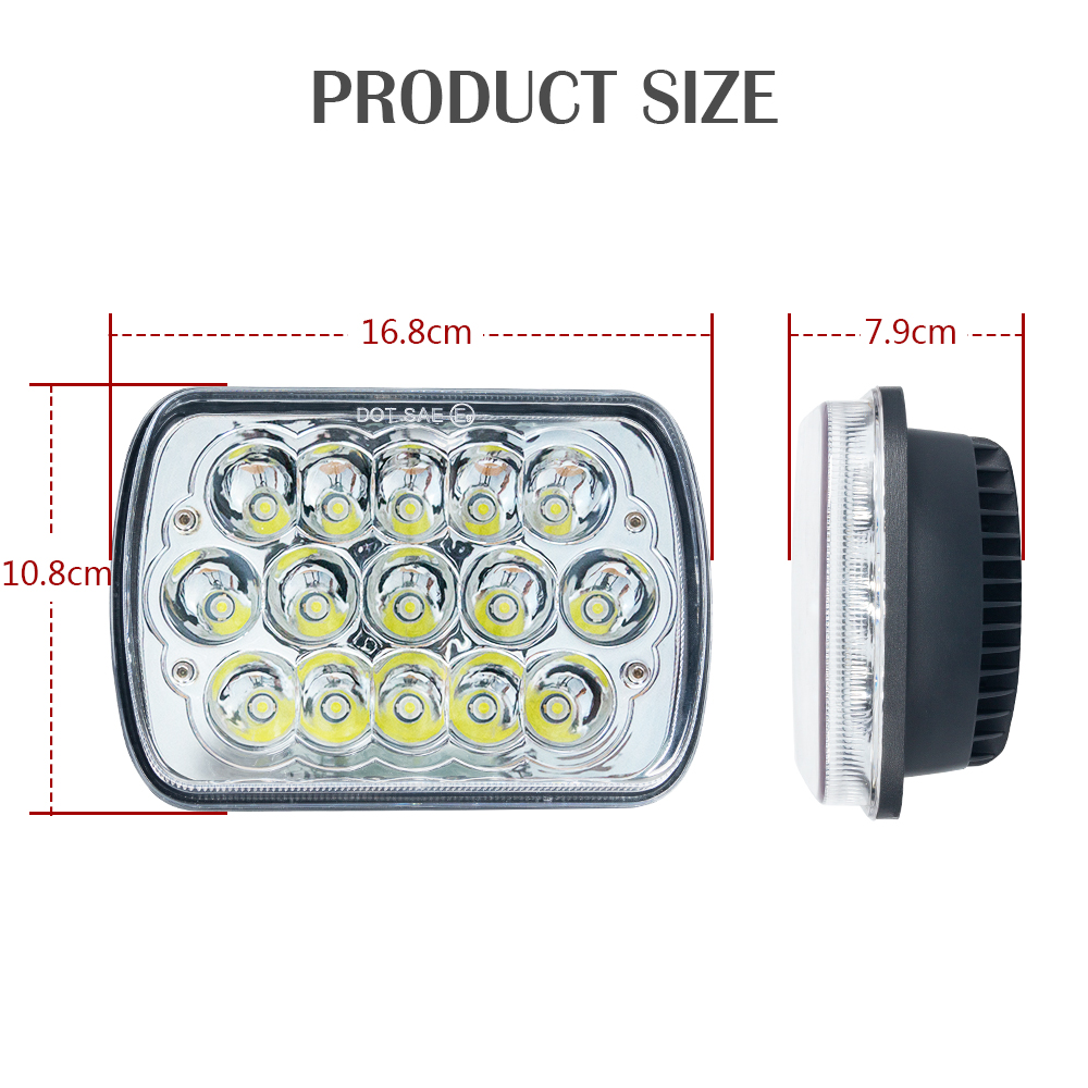 6 "بوصة 45W مستطيل LED ضوء العمل