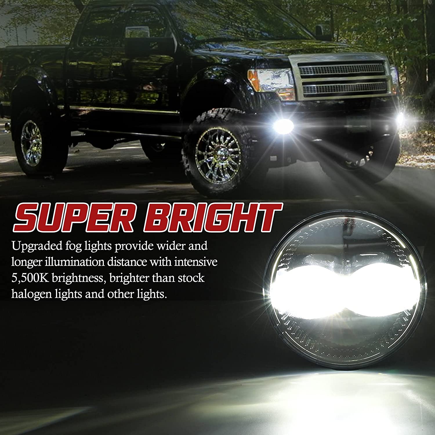 4.5 "Inch Ford LED Round Work Light F150 2009-2014
