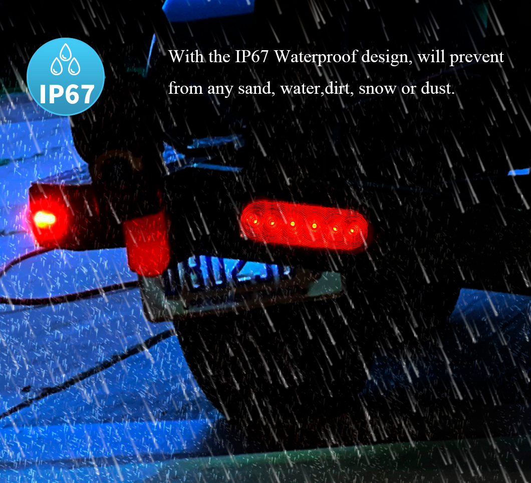 ضوء الذيل LED أحمر ، LED 6 