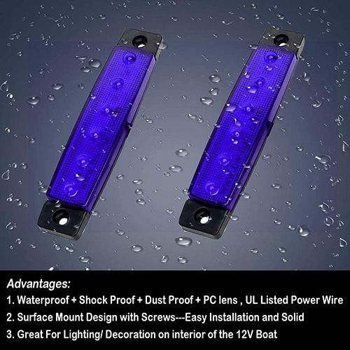 Fender Boat | LED LED Outside Lamp | Marine Side Marker Light |