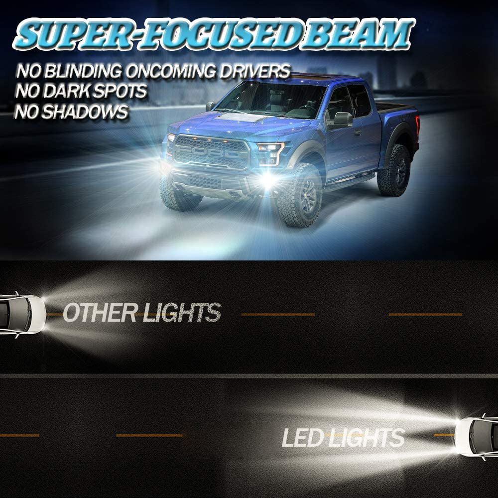  4 بوصة فورد 2015-2020 F150 الضباب LED ضوء العمل