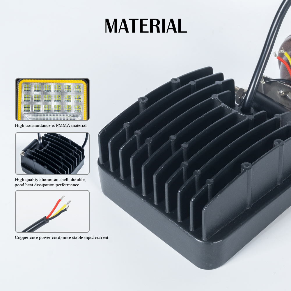 Square 48W LED Work Light for Auto من الشركة المصنعة الصينية 