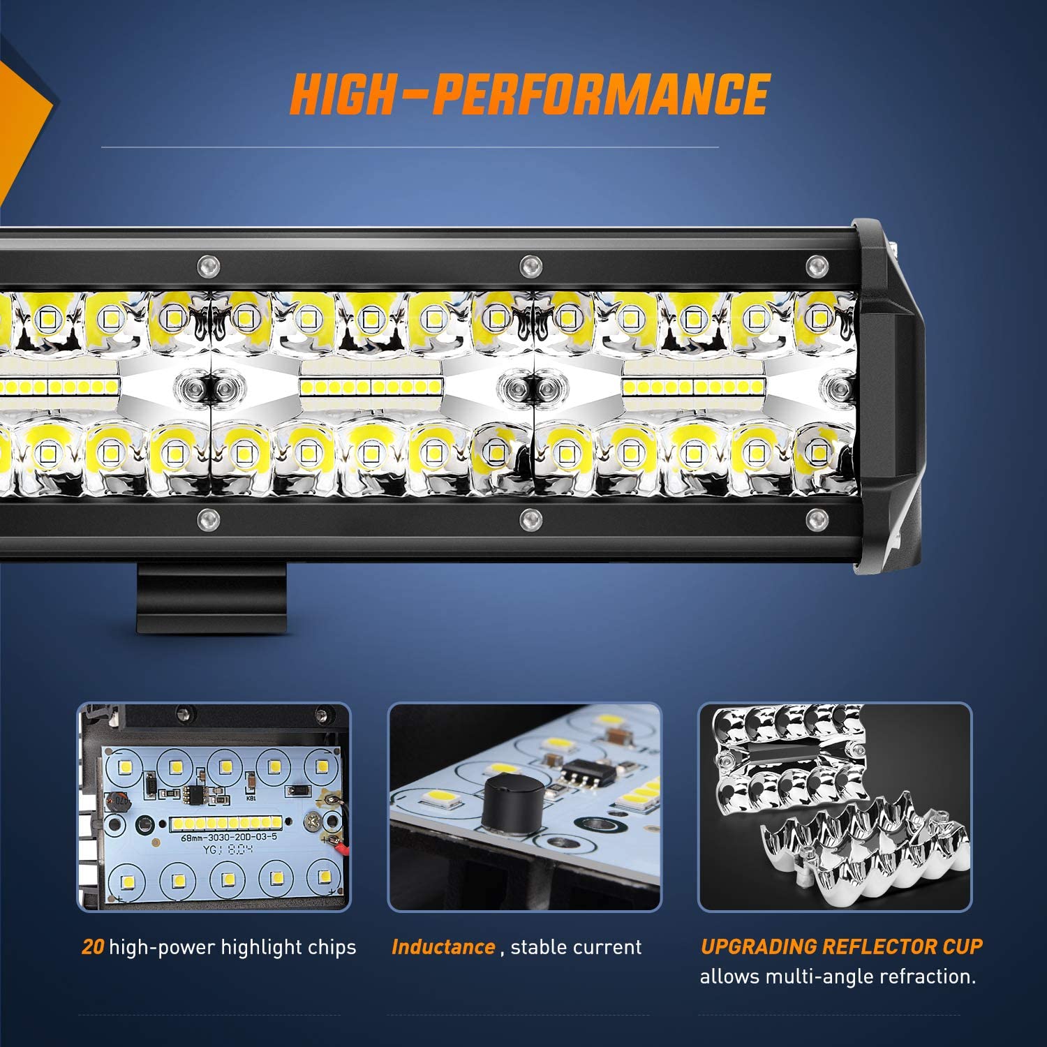 420W 20INCH ROW TRIPLE ROW SPOT SPOT LED LED WORK LIGHT