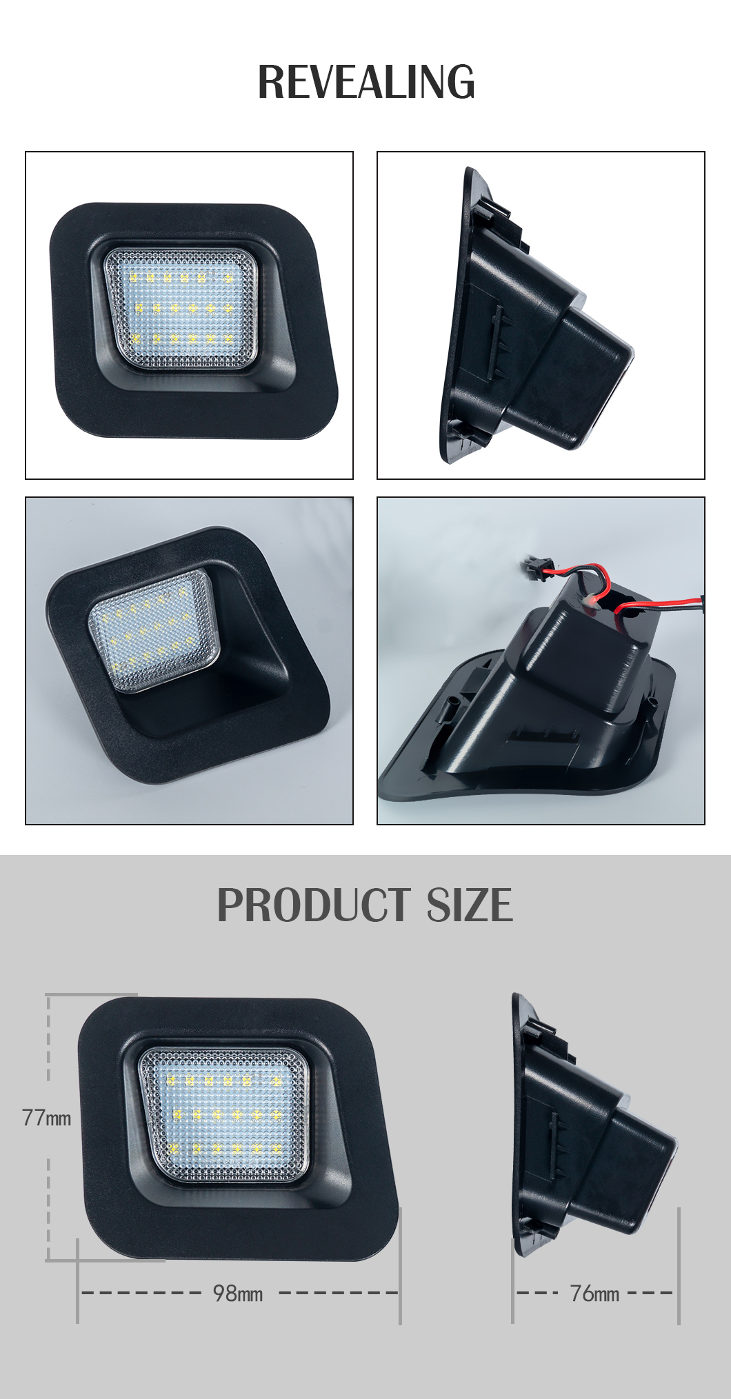 مصباح لوحة ترخيص LED 