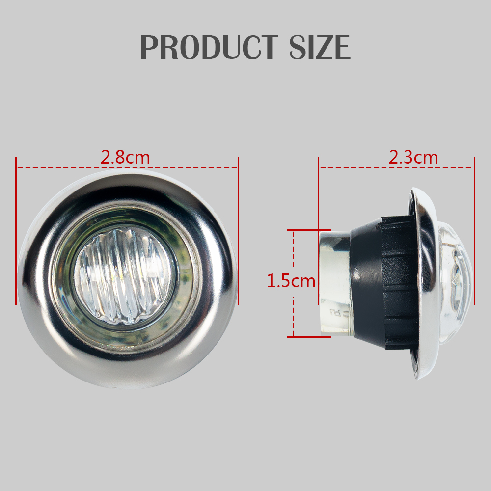 3/4 بوصة LED LED أضواء العلامة للشاحنة