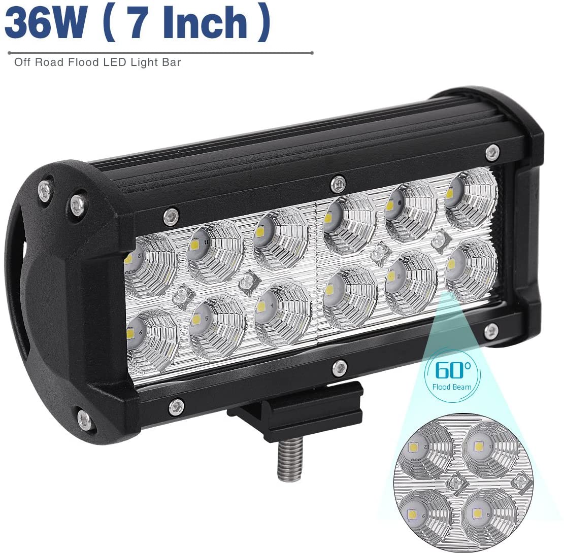 7 بوصة 36W شريط مصباح LED مزدوج الصفوف