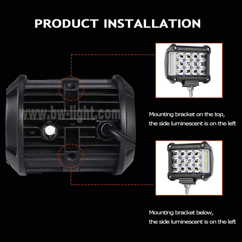 أصفر 63 واط على الطرق الوعرة LED BAR 