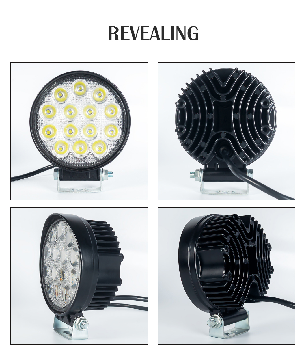 48W*2 2 LED ضوء العمل للشاحنات
