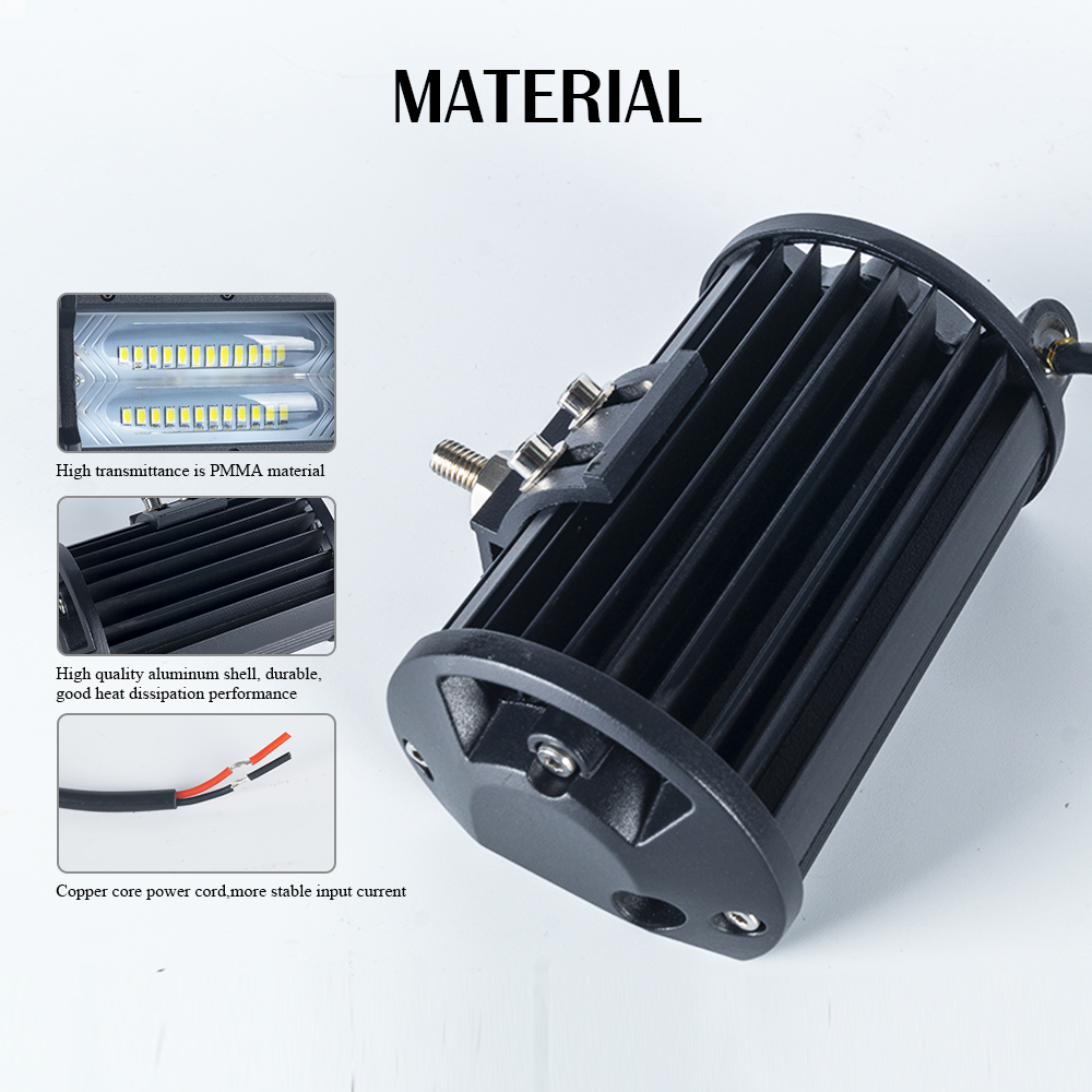 72W بقعة مستطيل بقعة LED مصابيح العمل مصابيح العمل لمقطورة TURCK 