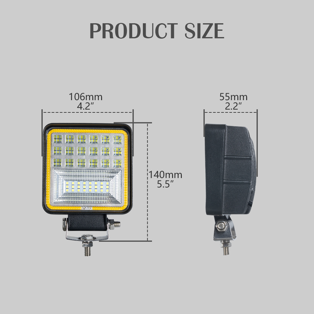 Square 48W LED Work Light for Auto من الشركة المصنعة الصينية 