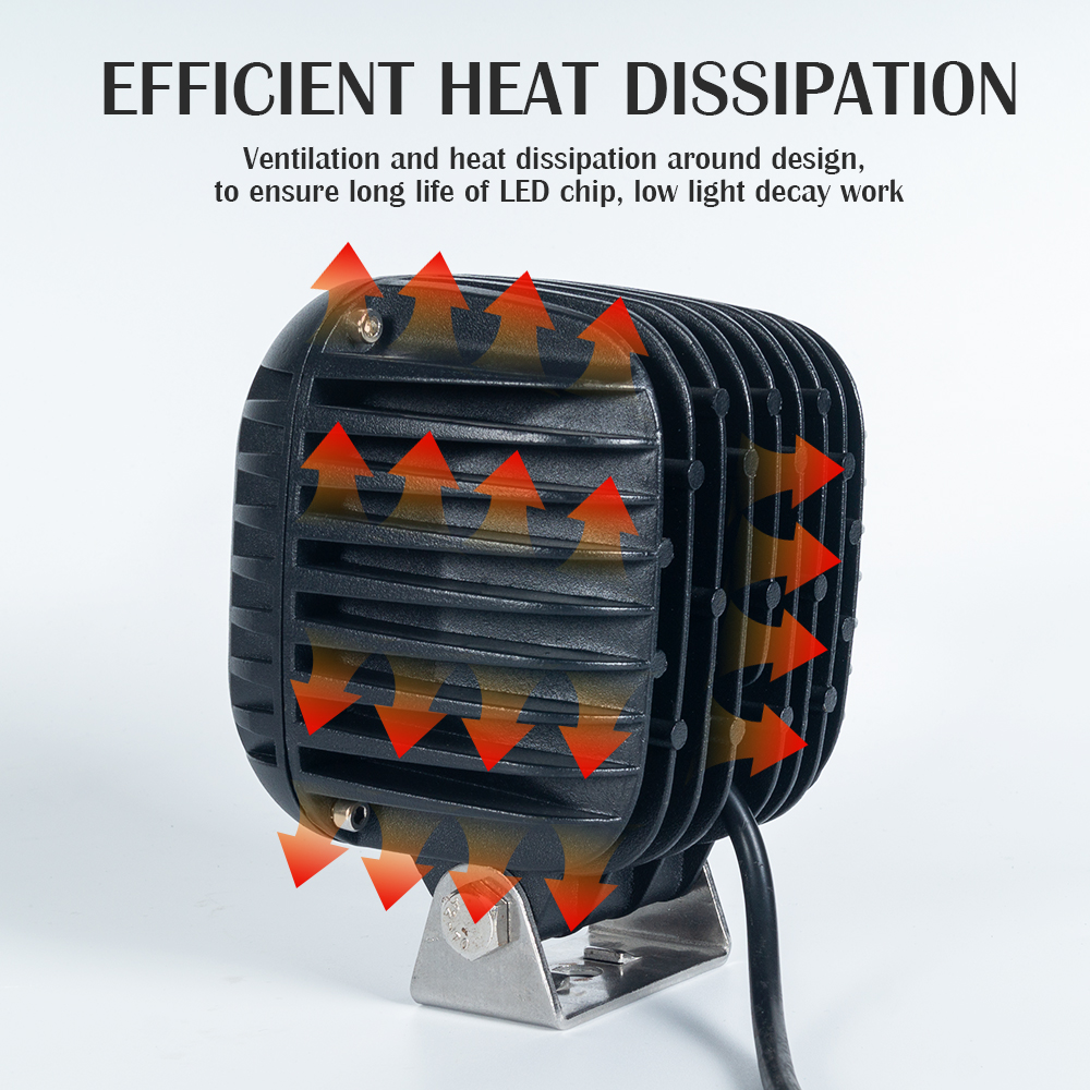 أبيض 5 بوصة LED عمل قيادة الضوء للشاحنات