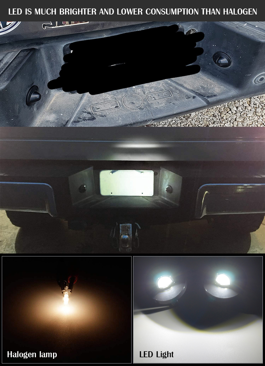 مصباح لوحة ترخيص LED