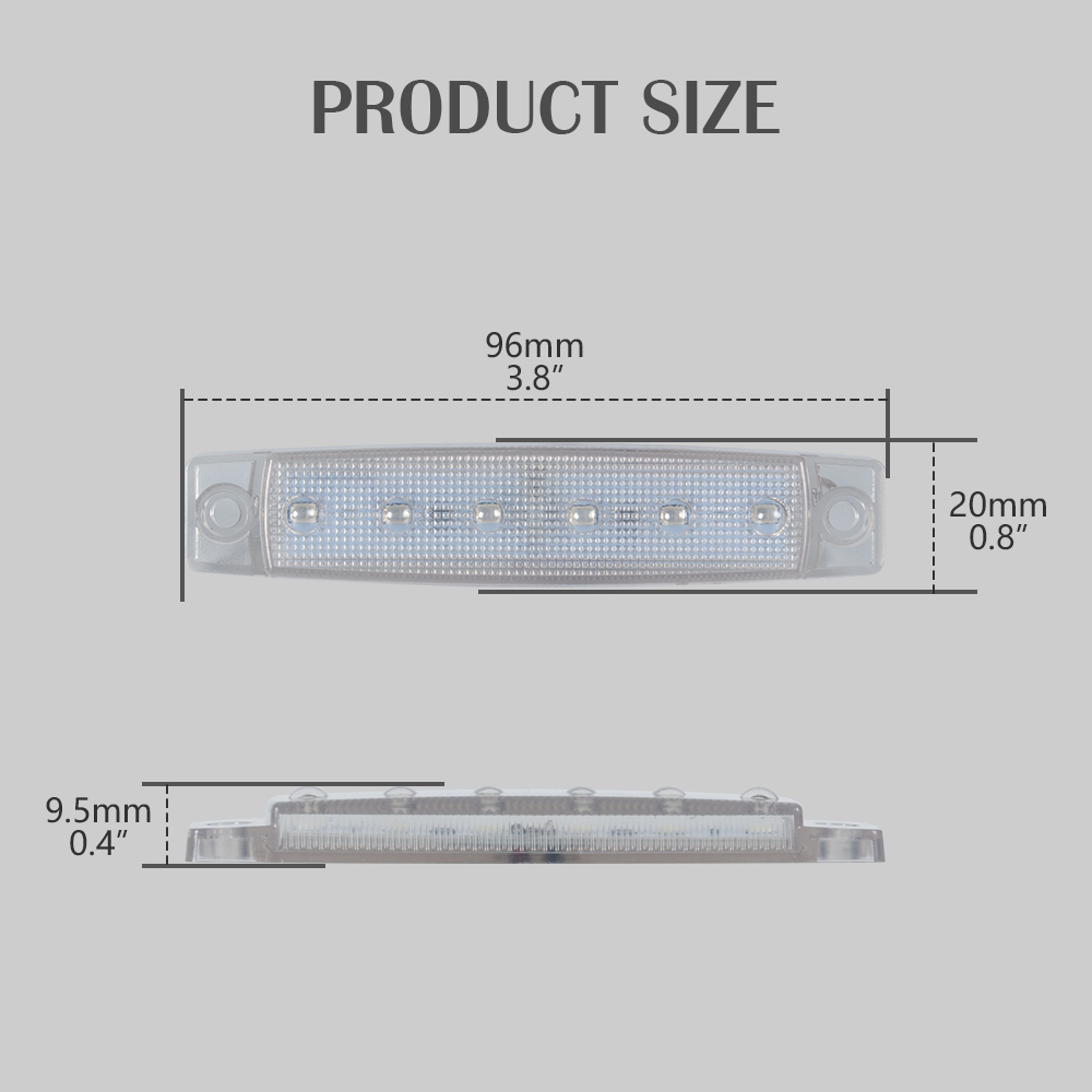  3.8 "Inch- Blue- LED Marine Marker Light