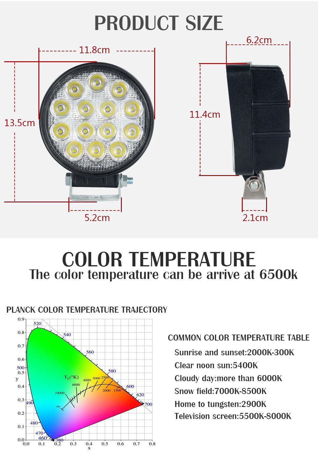 48W*2 2 LED ضوء العمل للشاحنات