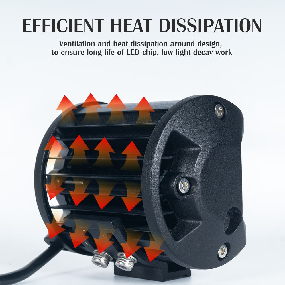 60W مستطيل 4 بوصة أدى لمبة العمل